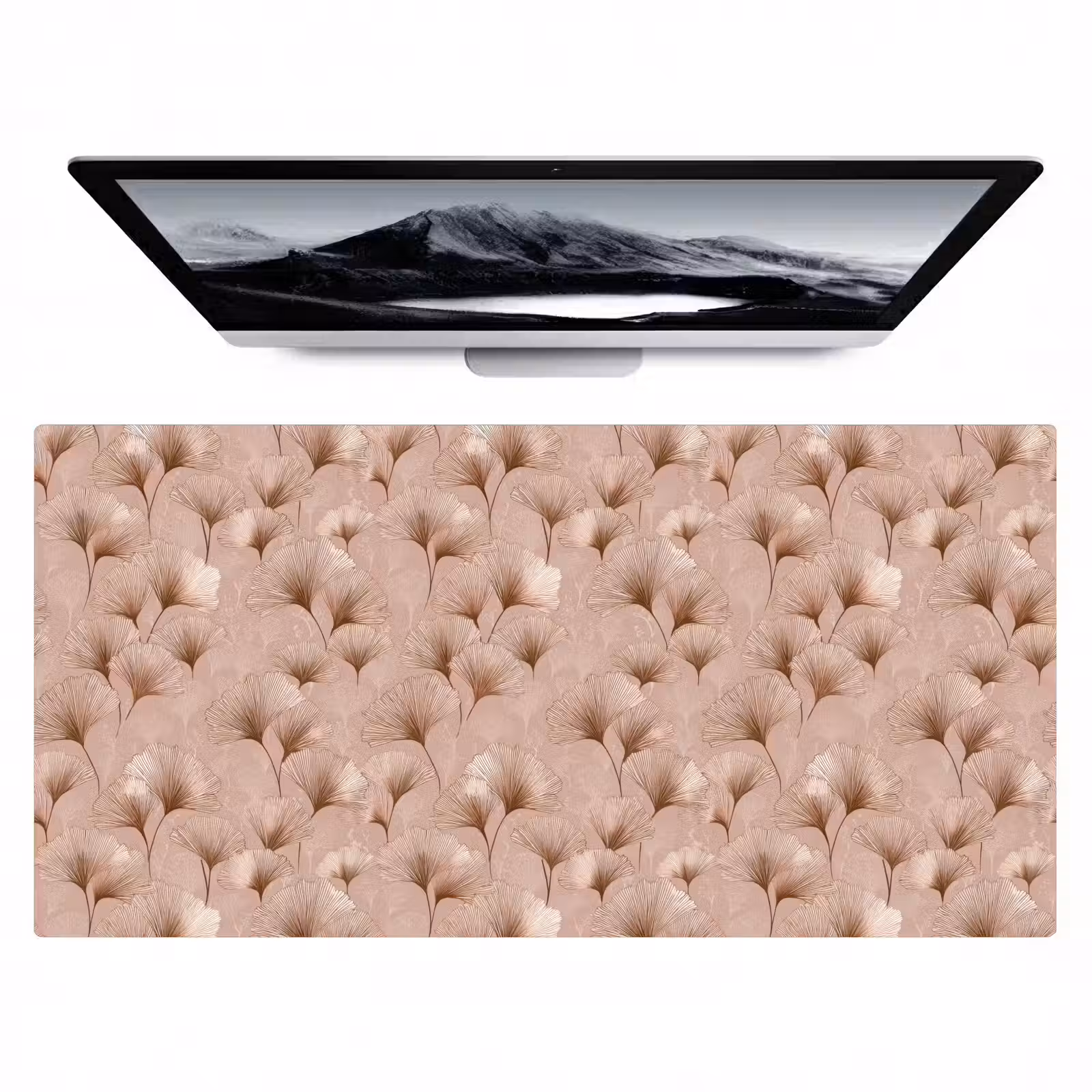 Bureau onderlegger - Ginkgo - Patroon - Roze — 1