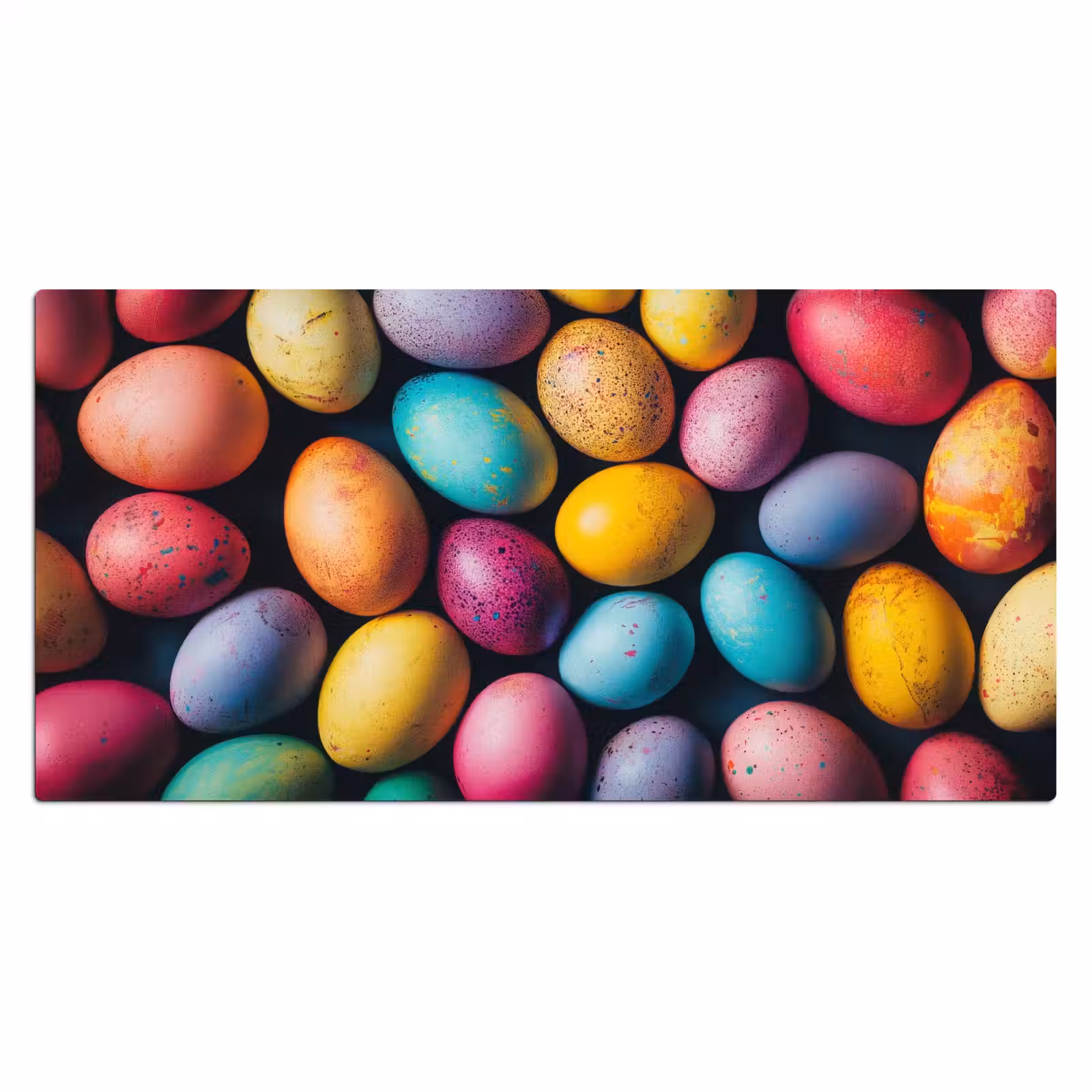 Bureau onderlegger - Kleurrijk - Paaseitjes - Spetters — 1