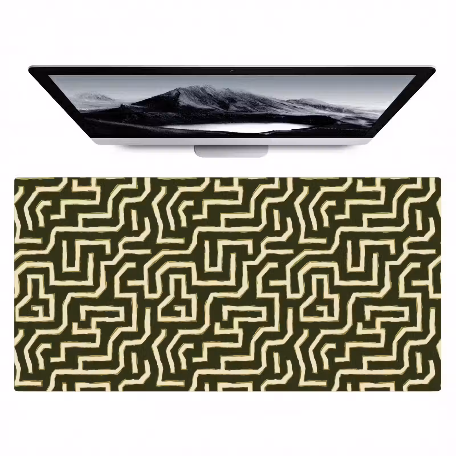 Bureau onderlegger - Lijnen - Abstract - Groen — 1