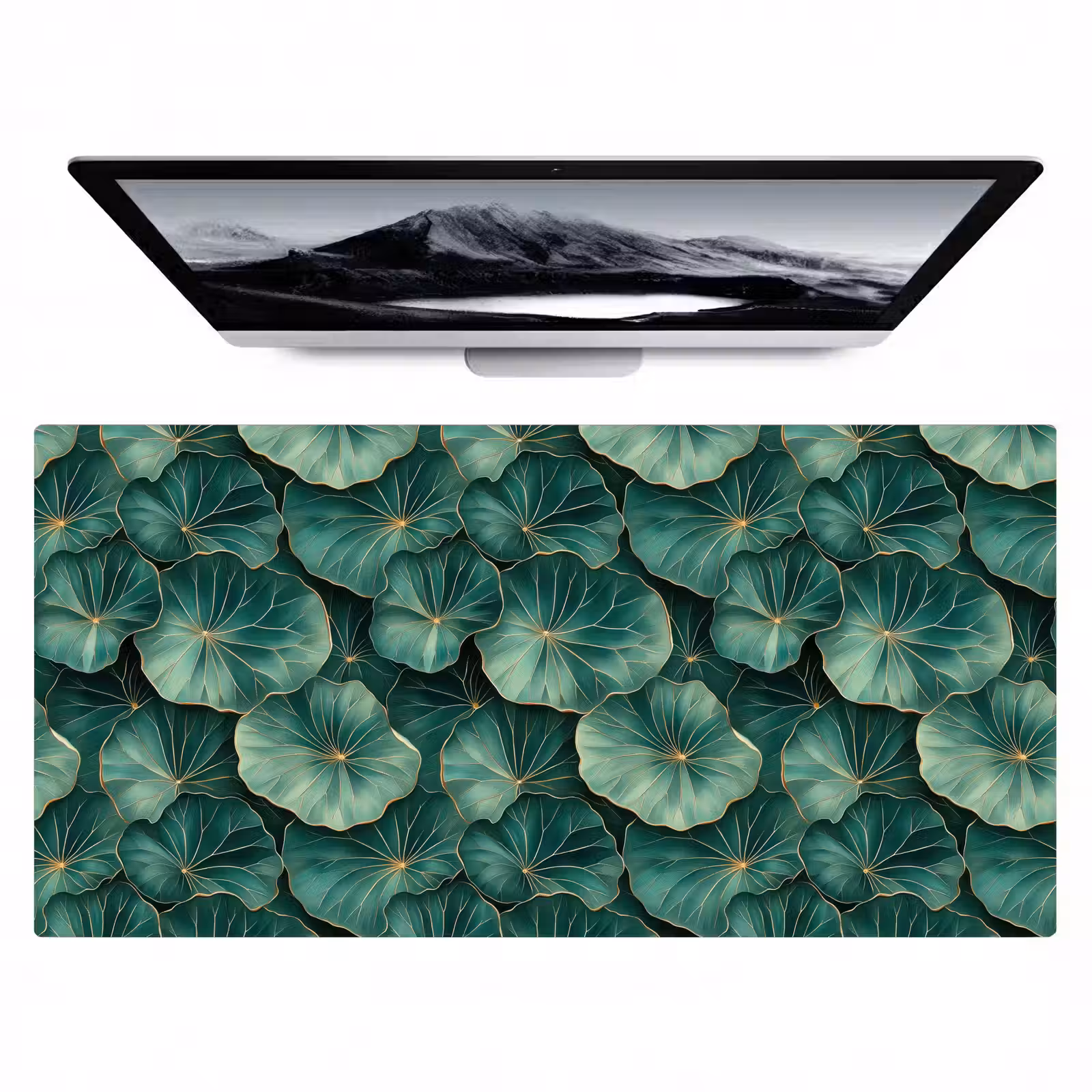 Bureau onderlegger - Patroon - Bladeren - Groen — 1