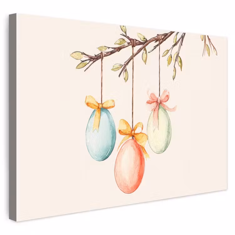 Buiten canvas - Paastak - Strikje - Eieren — 1