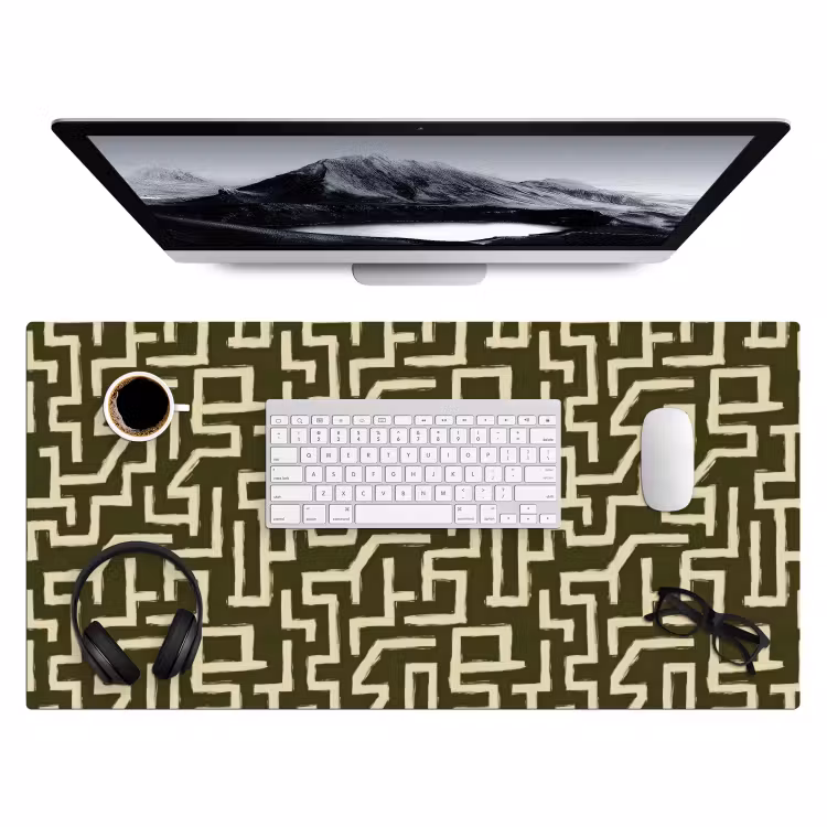 Bureau onderlegger - Abstract - Lijnen - Groen — 4