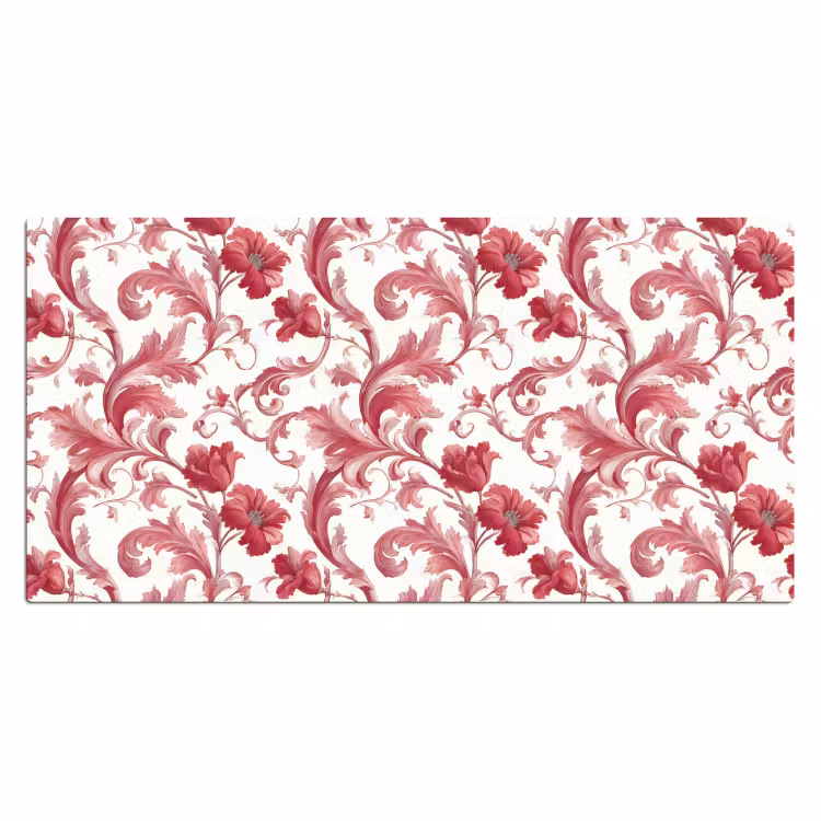Bureau onderlegger - Barok - Patroon - Rood — 2