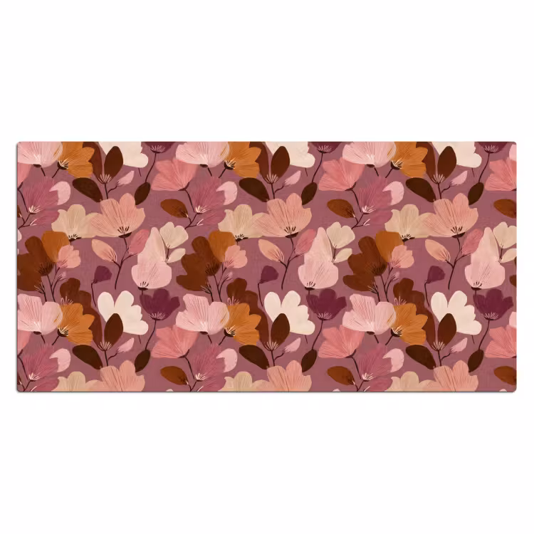Bureau onderlegger - Bloem - Patroon - Roze — 2