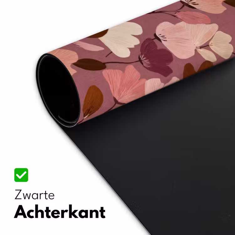 Bureau onderlegger - Bloem - Patroon - Roze — 5