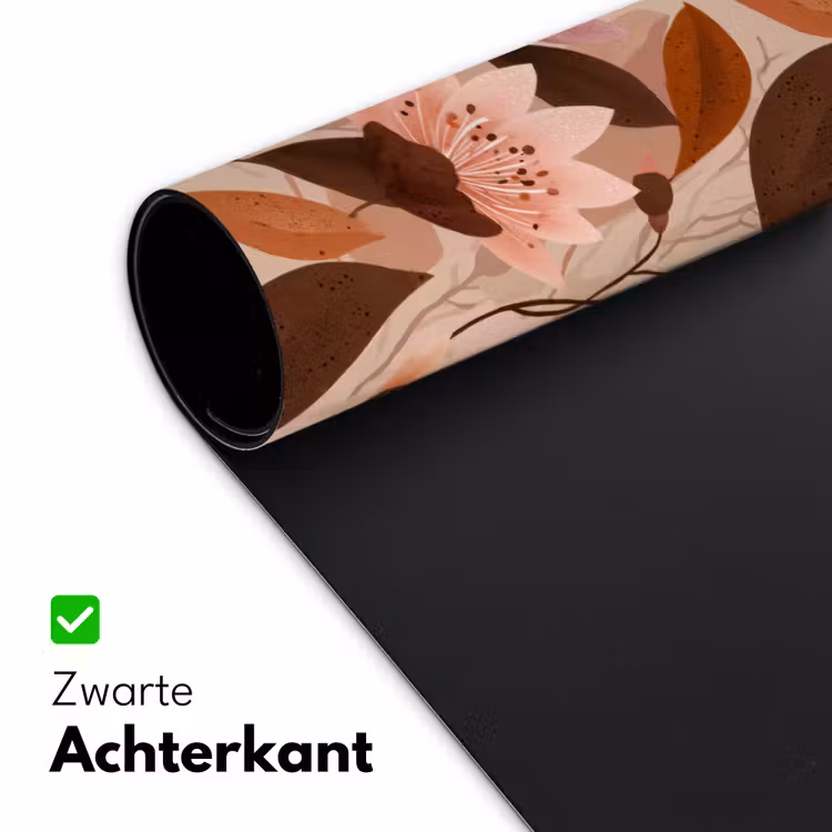 Bureau onderlegger - Bloemen - Bladeren - Bruin — 5