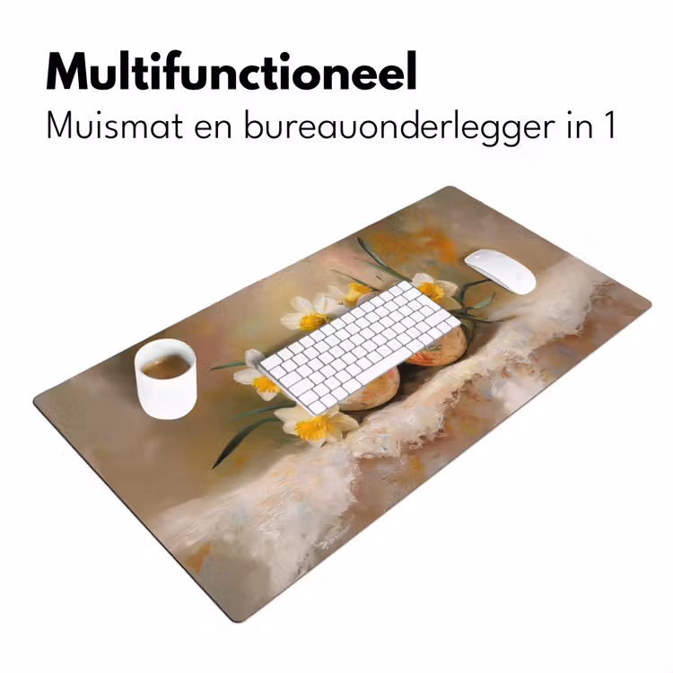 Bureau onderlegger - Bloemen - Eieren - Geschilderd — 6
