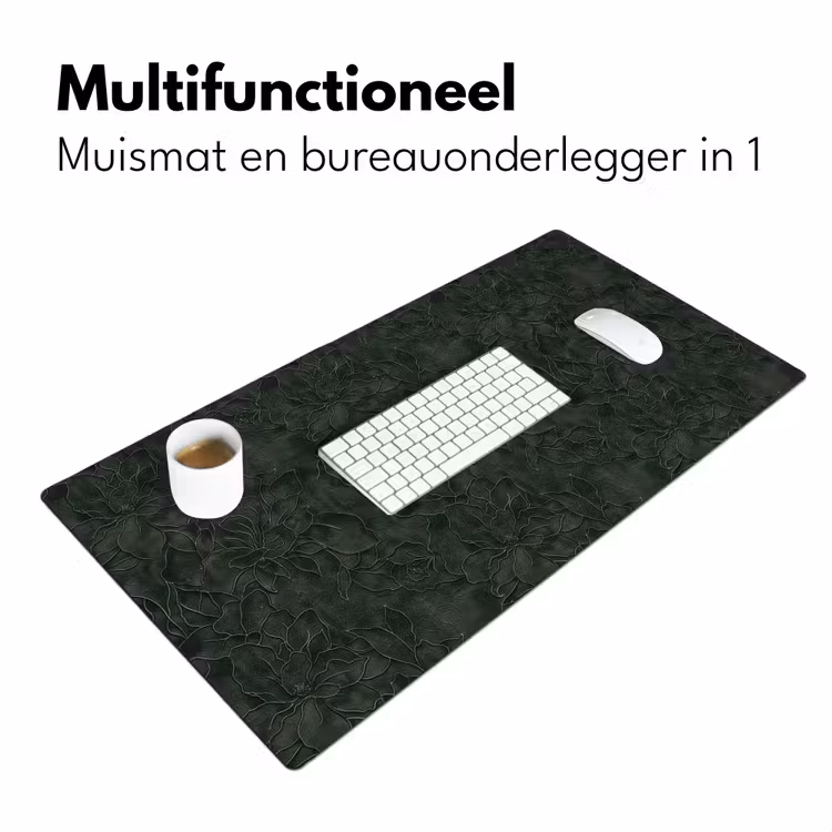 Bureau onderlegger - Bloemen - Lijnen - Groen — 7