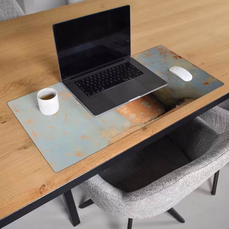 Bureau onderlegger - Bloempot - Kuiken - Bloemetjes — 2