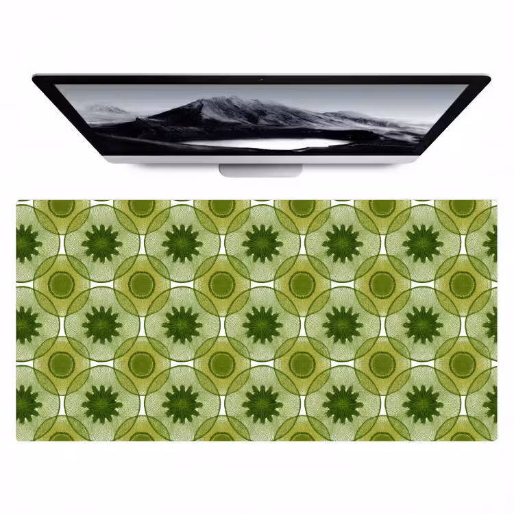 Bureau onderlegger - Cirkels - Patroon - Groen — 1