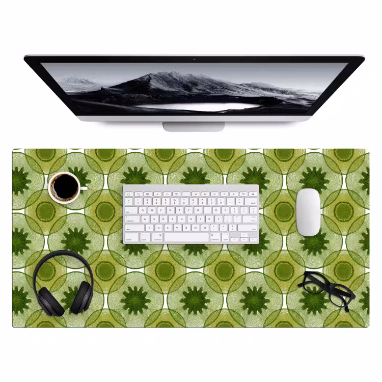 Bureau onderlegger - Cirkels - Patroon - Groen — 4