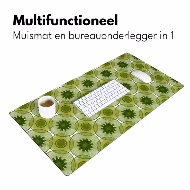 Bureau onderlegger - Cirkels - Patroon - Groen — 7