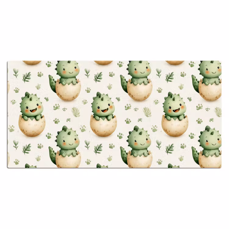 Bureau onderlegger - Dino - Eieren - Groen — 2