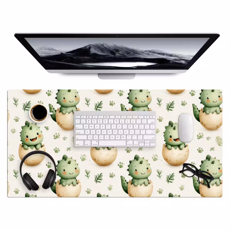 Bureau onderlegger - Dino - Eieren - Groen — 4