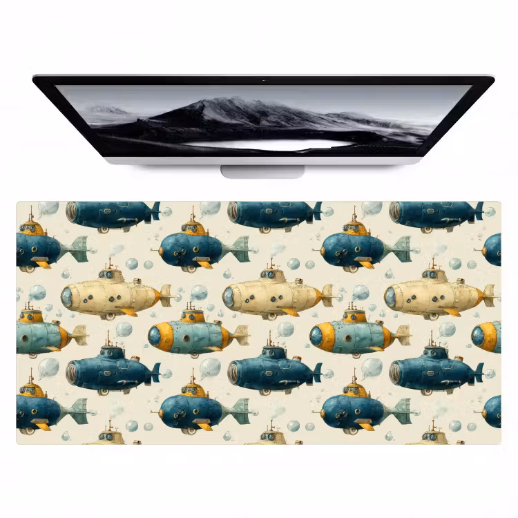 Bureau onderlegger - Duikboot - Fantasie - Kleurrijk — 1