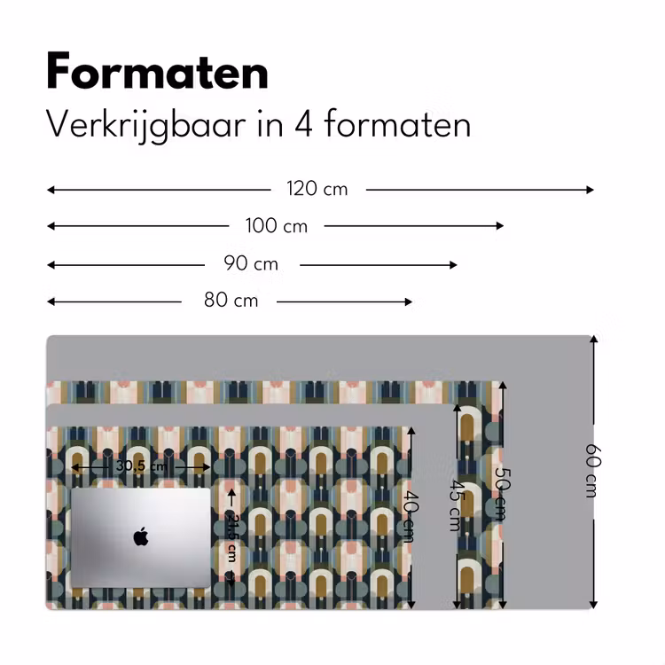 Bureau onderlegger - Geografisch - Modern - Kleurrijk — 8