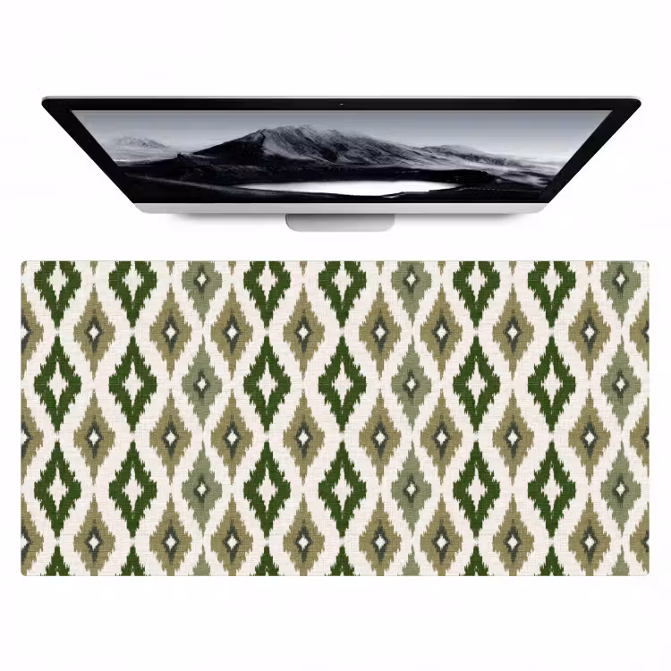 Bureau onderlegger - Geografisch - Ruitmotief - Groen — 1
