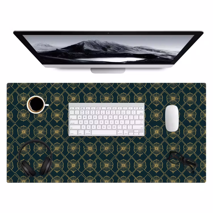 Bureau onderlegger - Geometrisch - Elegant - Groen — 4