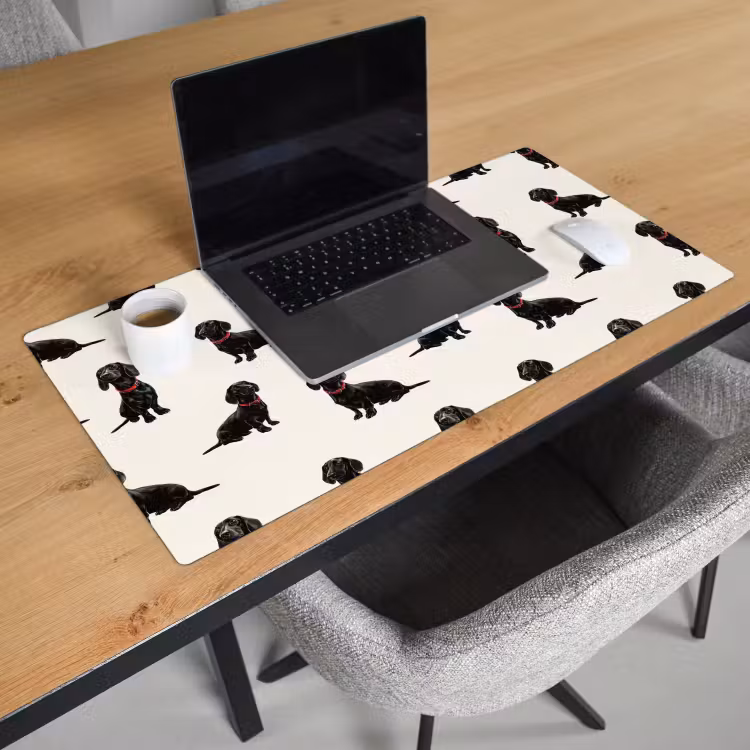 Bureau onderlegger - Hond - Patroon - Zwart — 3