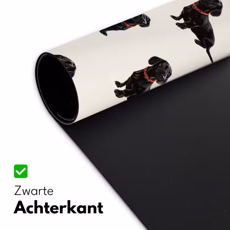 Bureau onderlegger - Hond - Patroon - Zwart — 5
