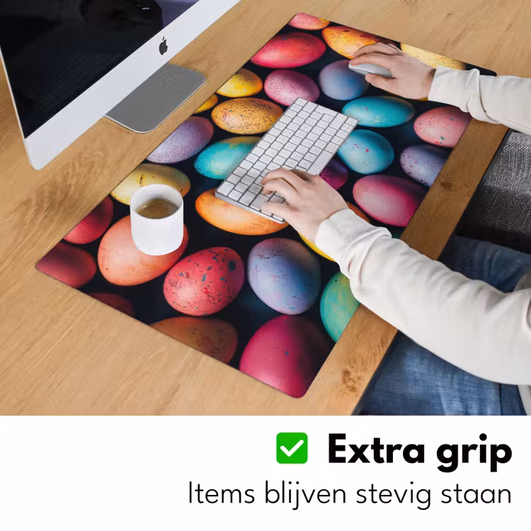 Bureau onderlegger - Kleurrijk - Paaseitjes - Spetters — 5
