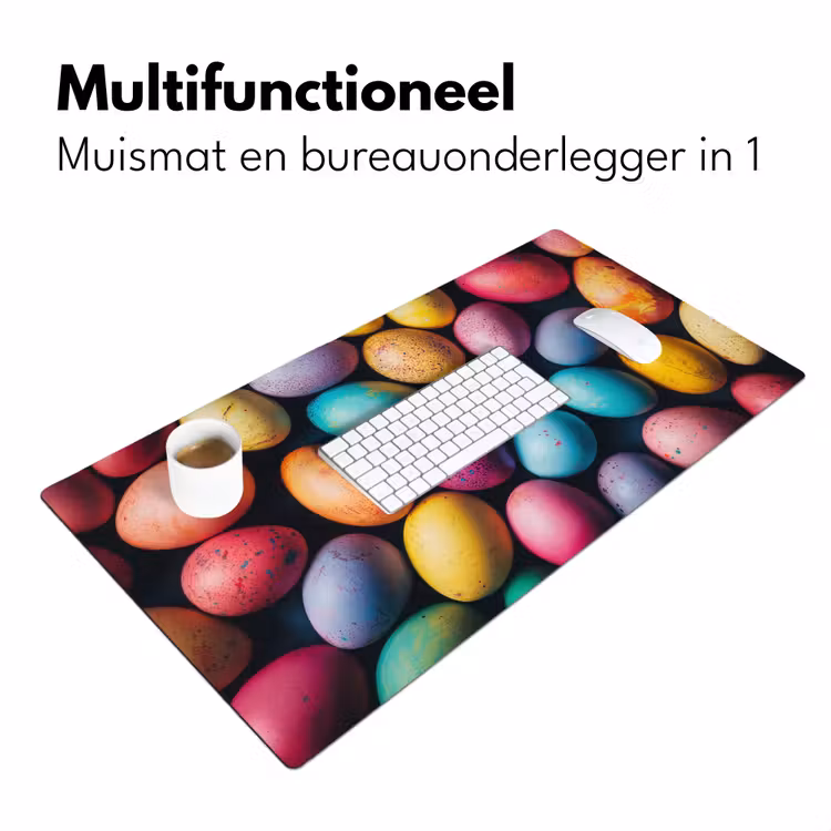 Bureau onderlegger - Kleurrijk - Paaseitjes - Spetters — 6