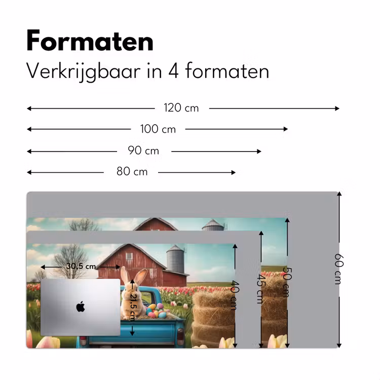 Bureau onderlegger - Konijn - Boerderij - Eieren — 7