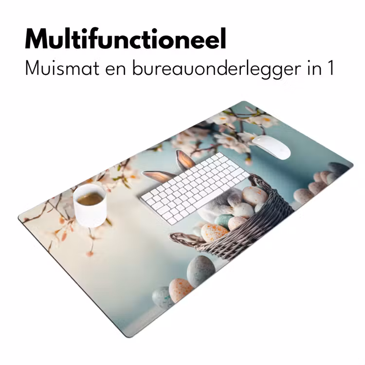 Bureau onderlegger - Konijn - Eieren - Mand — 6