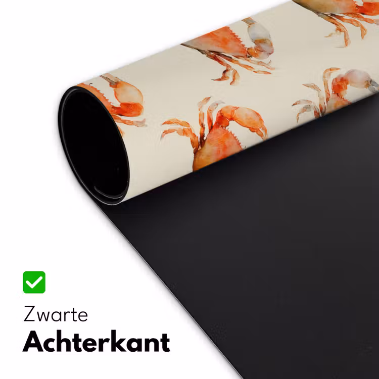 Bureau onderlegger - Krabben - Patroon - Oranje — 5
