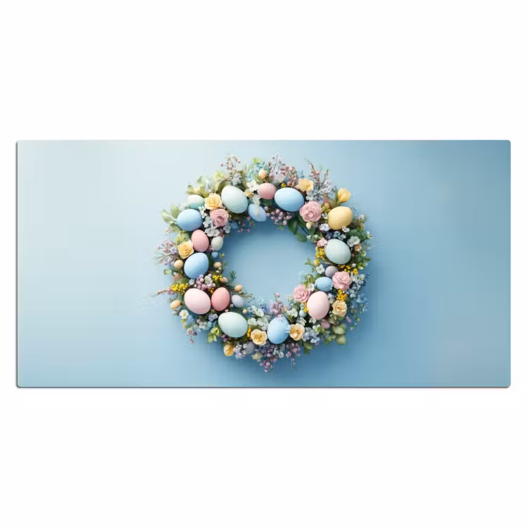 Bureau onderlegger - Krans - Eieren - Bloemen — 1