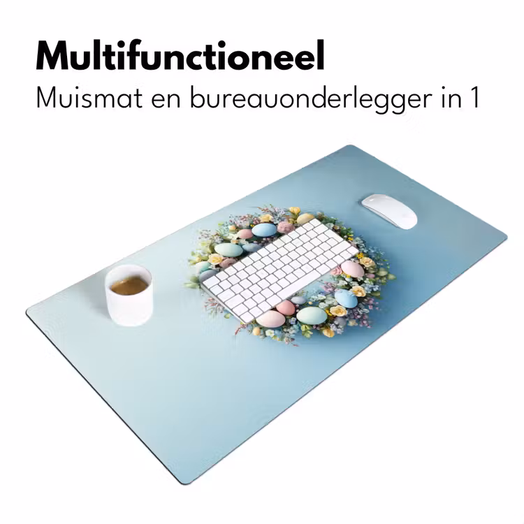 Bureau onderlegger - Krans - Eieren - Bloemen — 6