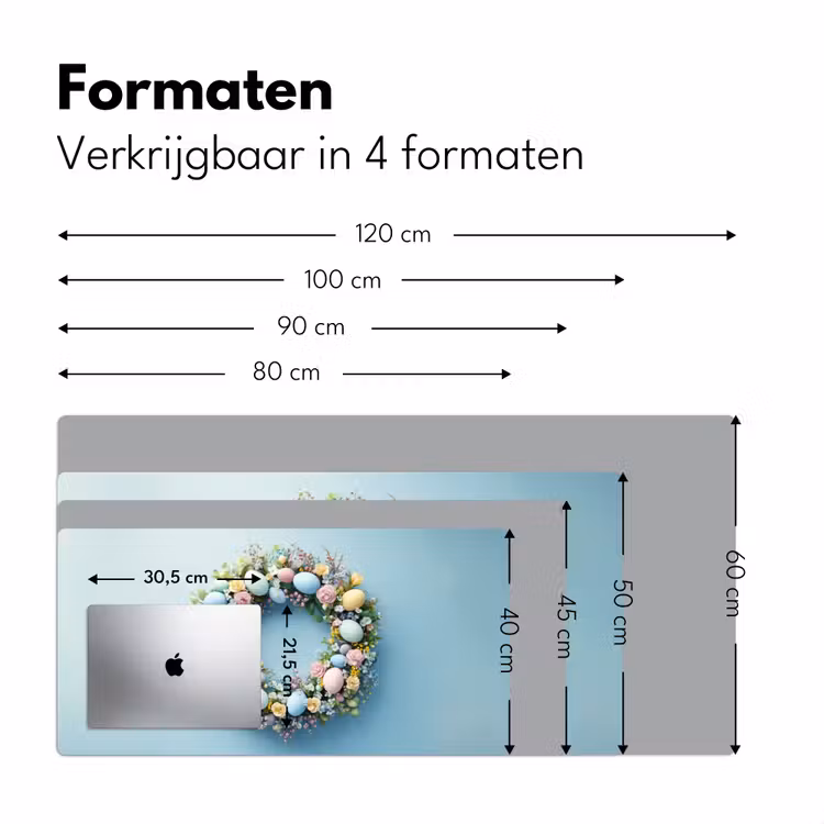 Bureau onderlegger - Krans - Eieren - Bloemen — 7