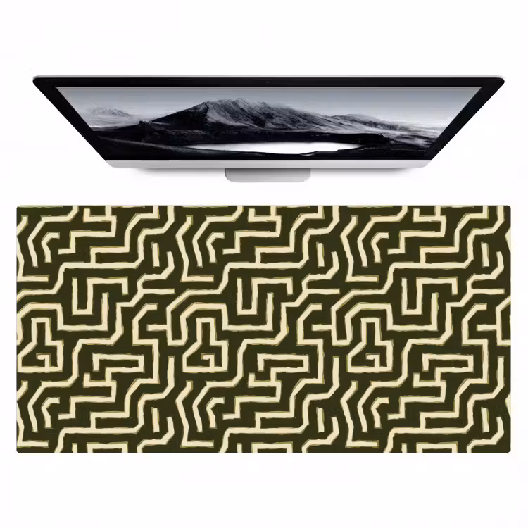 Bureau onderlegger - Lijnen - Abstract - Groen — 1