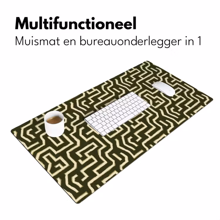 Bureau onderlegger - Lijnen - Abstract - Groen — 7
