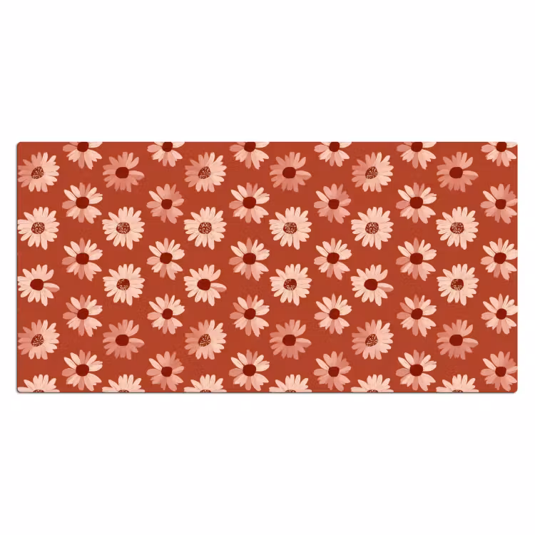 Bureau onderlegger - Madelief - Retro - Terracotta — 2