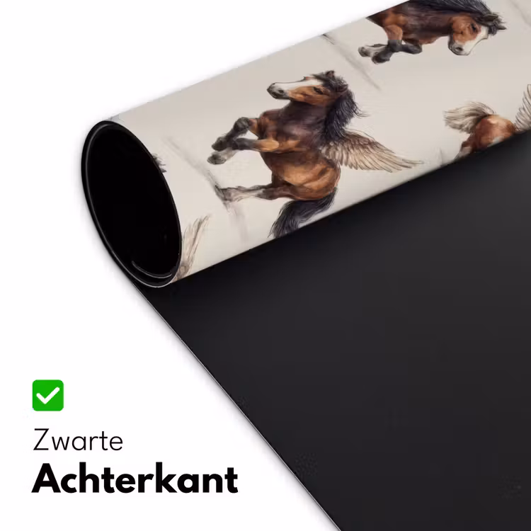 Bureau onderlegger - Paarden - Vleugels - Kleurrijk — 5