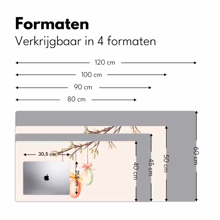 Bureau onderlegger - Paastak - Strikje - Eieren — 7