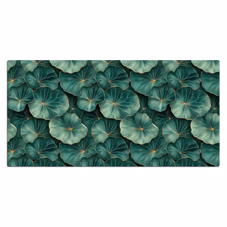 Bureau onderlegger - Patroon - Bladeren - Groen — 2