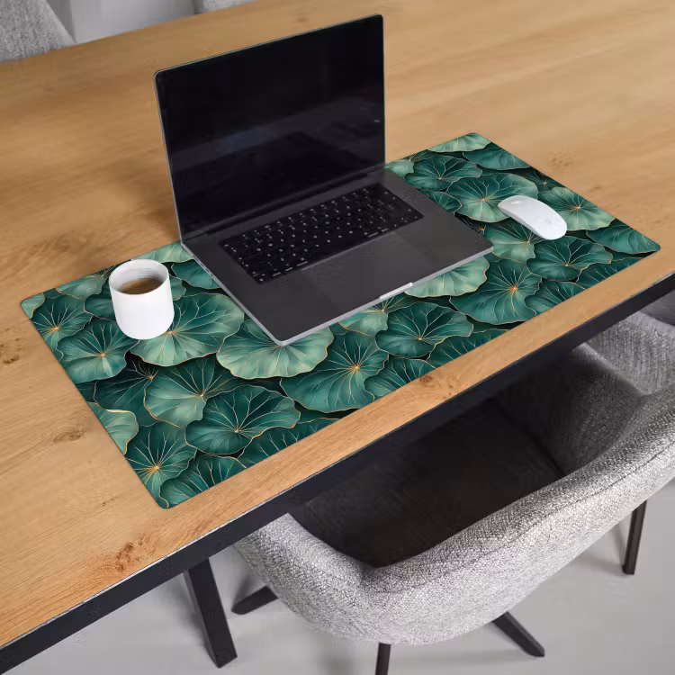 Bureau onderlegger - Patroon - Bladeren - Groen — 3