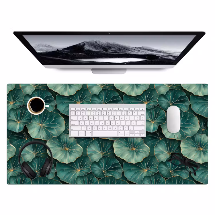 Bureau onderlegger - Patroon - Bladeren - Groen — 4
