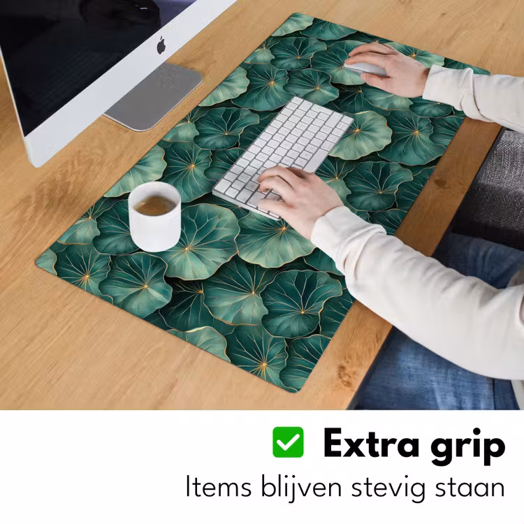 Bureau onderlegger - Patroon - Bladeren - Groen — 6