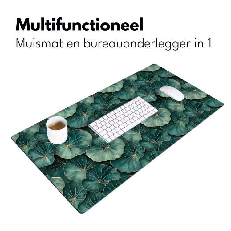 Bureau onderlegger - Patroon - Bladeren - Groen — 7