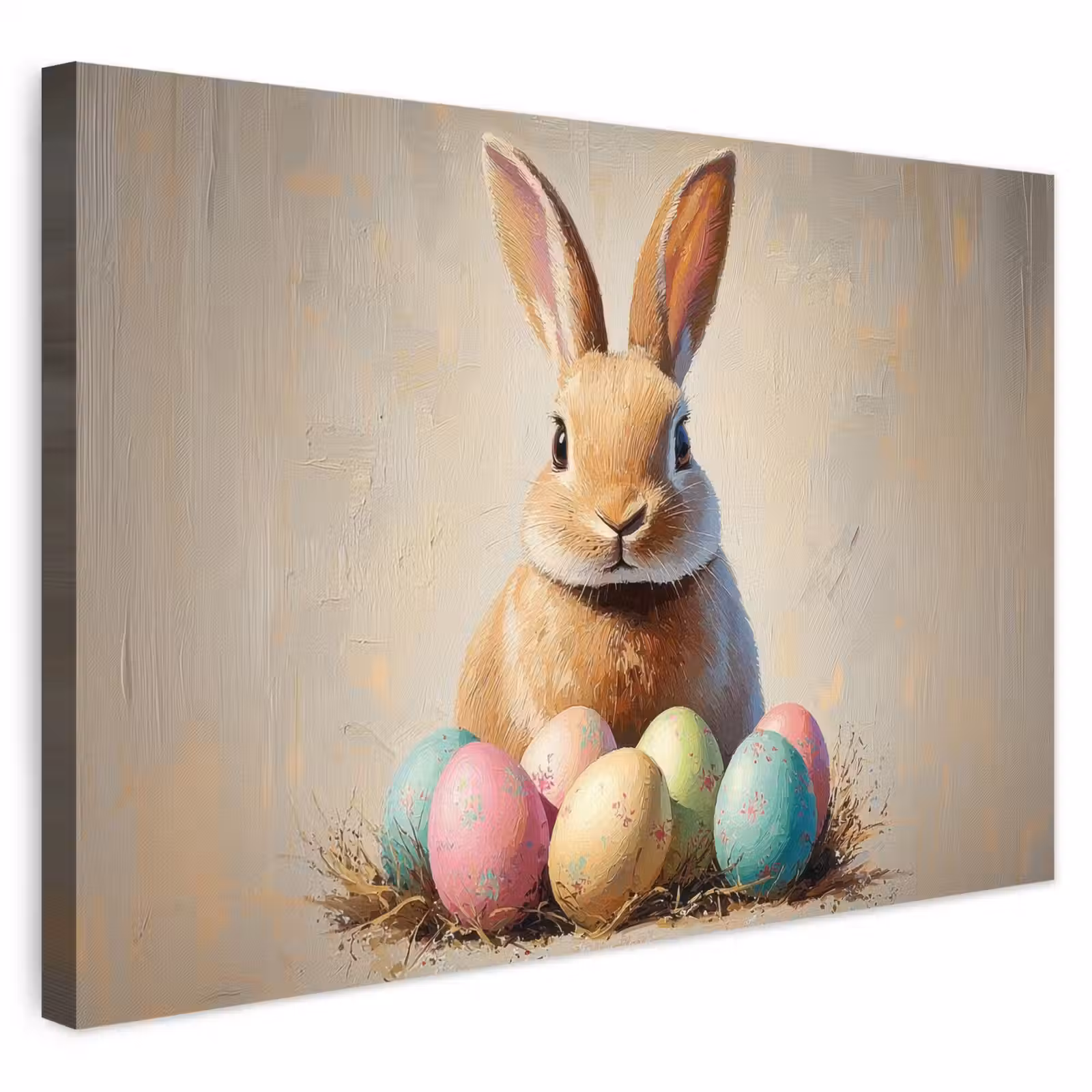 Buiten canvas - Paashaas - Pastel - Eieren — 1