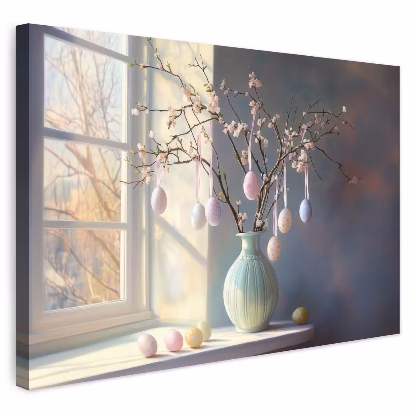 Buiten canvas - Stilleven - Vaas - Paastak — 1