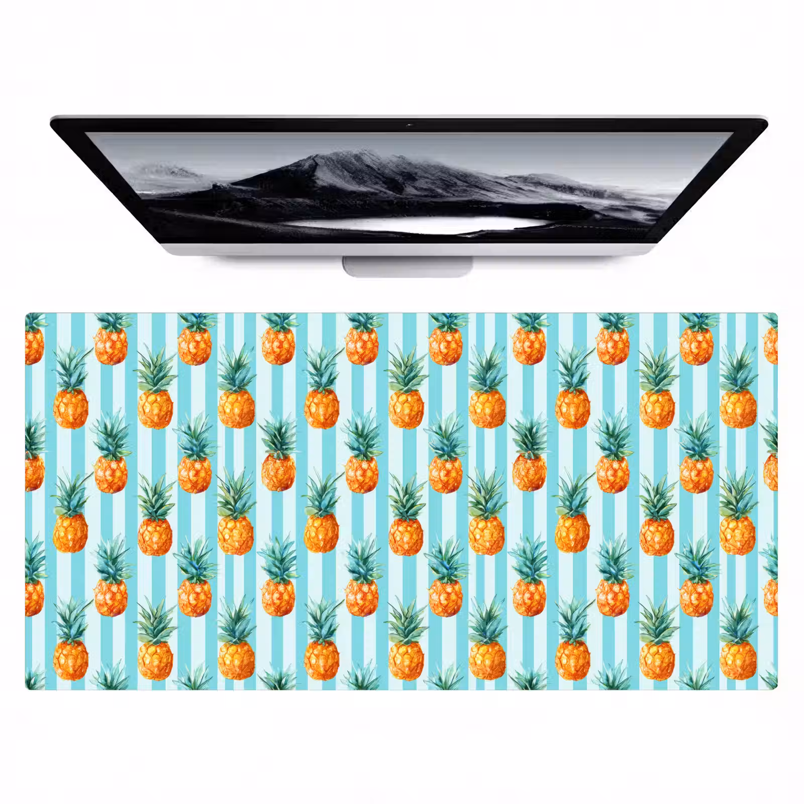 Bureau onderlegger - Ananas - Strepen - Groen — 1