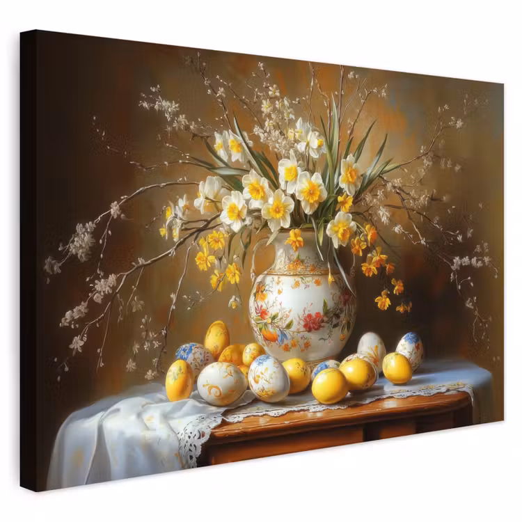 Buiten canvas - Paaseieren - Stilleven - Vaas — 1