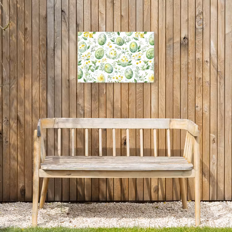 Buiten canvas - Patroon - Groen - Eieren — 3