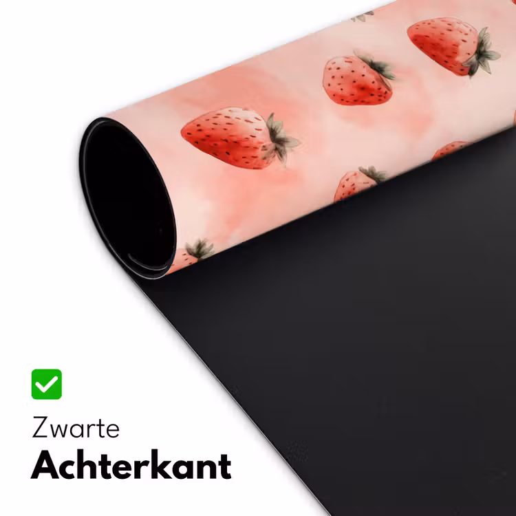 Bureau onderlegger - Aardbei - Patroon - Roze — 5