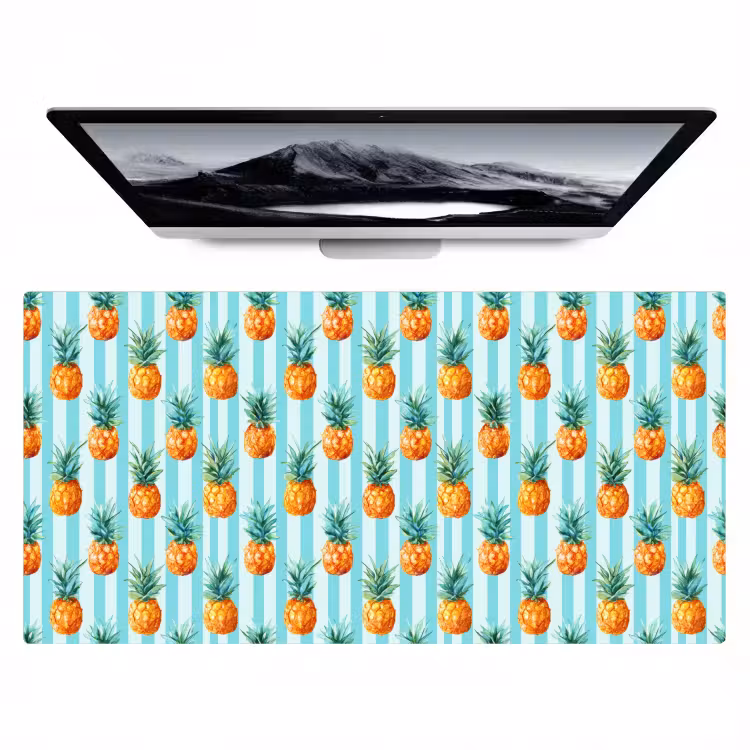 Bureau onderlegger - Ananas - Strepen - Groen — 1