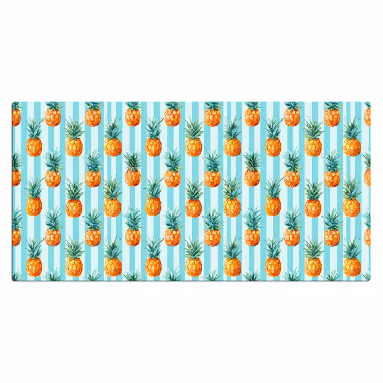 Bureau onderlegger - Ananas - Strepen - Groen — 2